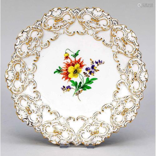 Splendor plate, Meissen, mark