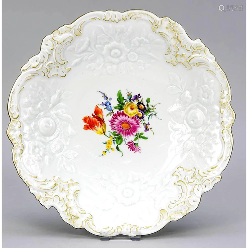 Splendid plate, Meissen, mark