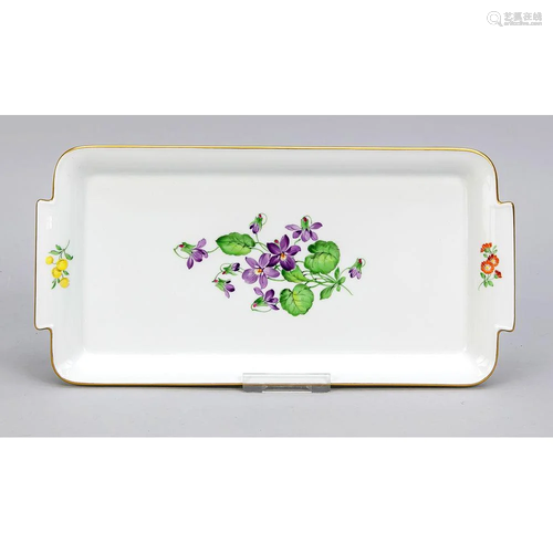 Rectangular tray, Meissen, aft