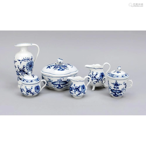 Mixed lot, 6 pieces, Meissen,