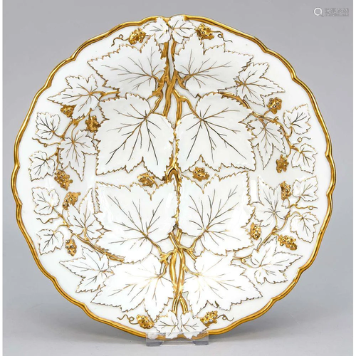 Splendid plate, Meissen, mark