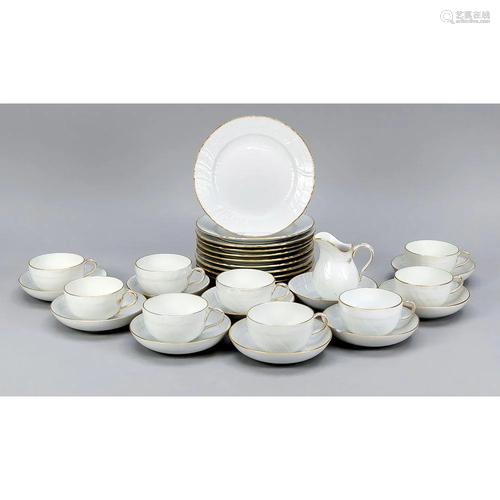 Nine place settings, KPM Berli