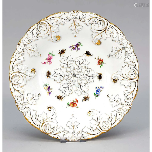 Splendid plate, Meissen, mark