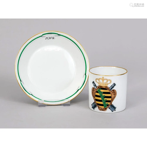 Cup with saucer, Meissen, Knau