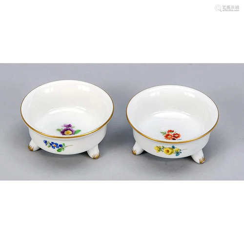 Pair of Saliers, Meissen, mark