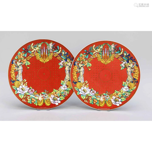 Two presentation plates, Rosen