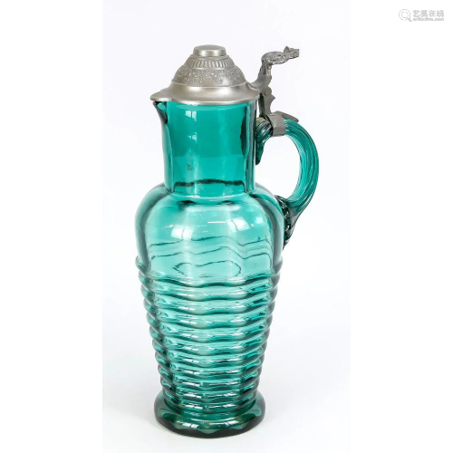 Large jug with tin lid assembl