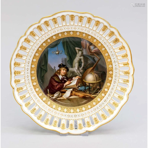 Picture plate, Meissen, mark 1