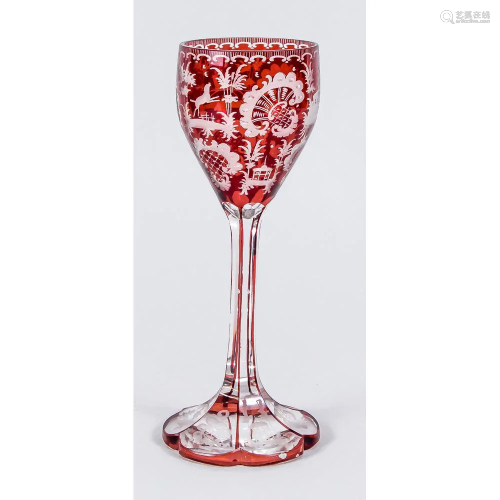 Goblet glass, Bohemia, around