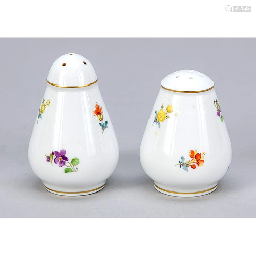 Salt & pepper shaker, Meissen,