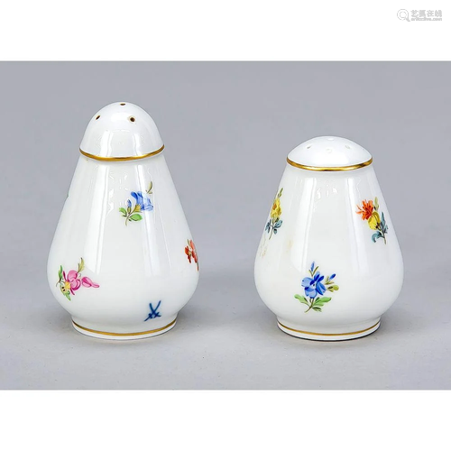 Salt & pepper shaker, Meissen,