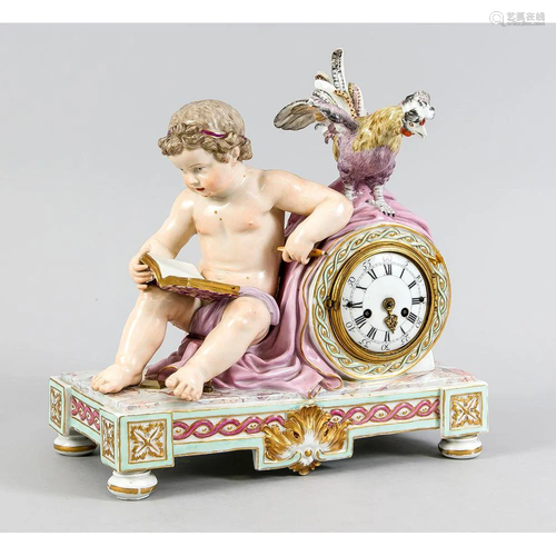 Louis XVI-Kaminuhr, Meissen, M