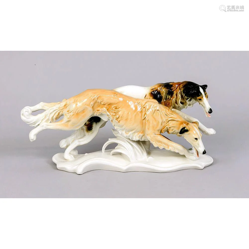 Borzoi couple, Karl Ens, Volks