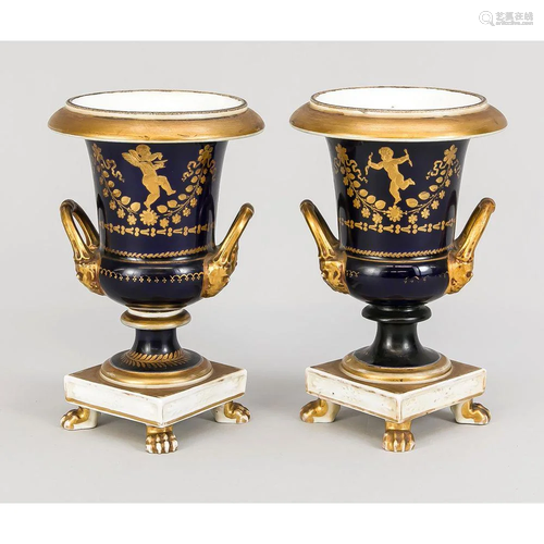 A pair of Empire vases, France