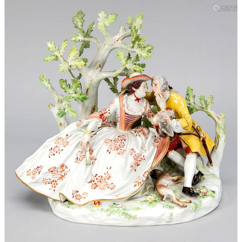 Hunting love couple. Meissen,