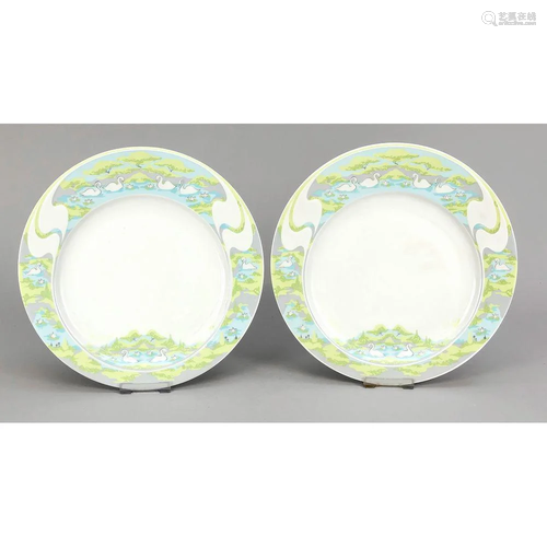 A pair of wall plates, Rosenth