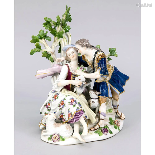 Shepherds couple. Meissen, kna