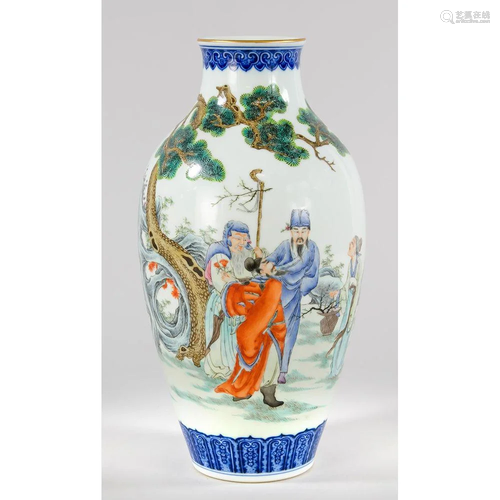 Famille Rose Vase, China, um 1