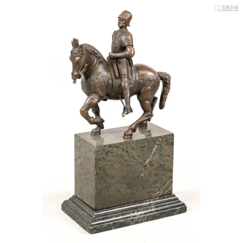 Imposing equestrian statue of