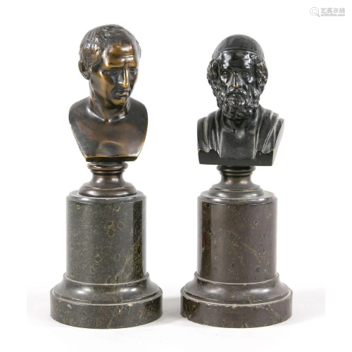 Two busts based on antique mod