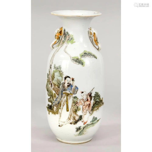 Famille-Verte Vase, China, Anf