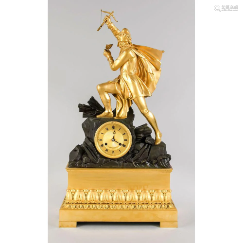 Empire Bronze Figuren Pendule,