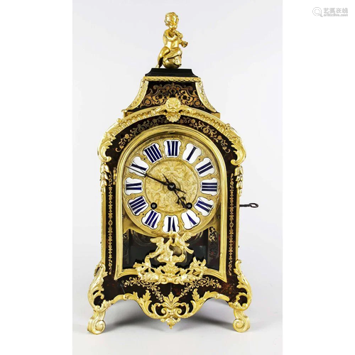 Boulle-Uhr, 2. H. 19. Jh., mit