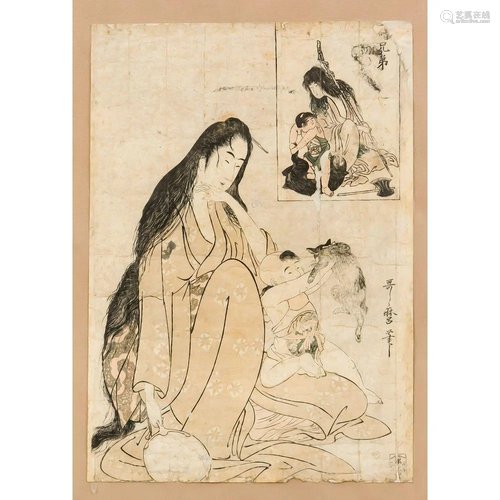 Kitagawa Utamaro, Farbholzschn