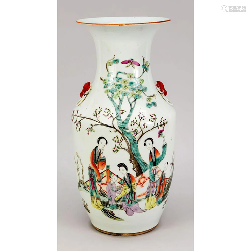 Famille-Rose-Vase, China, Ende