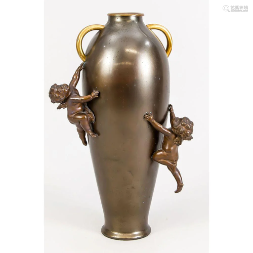 Vase mit Putti, 1. H. 20. Jh.,