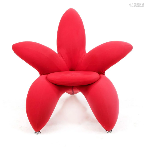 Flower-shaped lounge chair mod