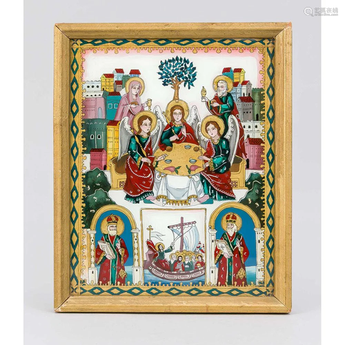 Orthodox reverse glass paintin