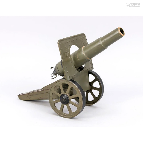 Blechspielzeug-Kanone, 1. H. 2