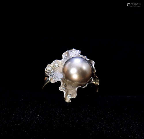 Pt900珍珠戒指