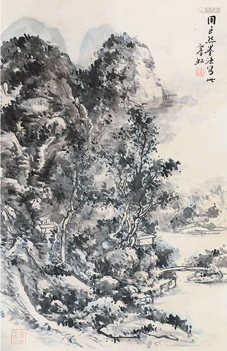 1865～1955 黄宾虹 山水 立轴 纸本