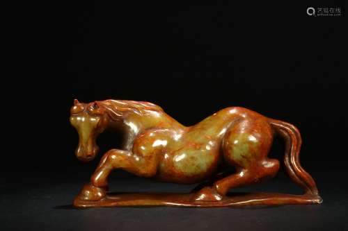 Old Collection： An Ancient Jade Horse Ornament