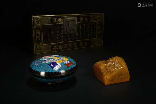 Old Collection：A Shoushan Stone Tianhuang Seal Represents Blessing