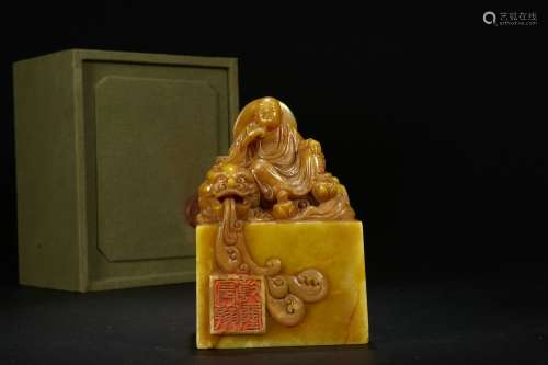 Old Collection：A Tianhuang Seal with Arhat Design During Qianlong Reign