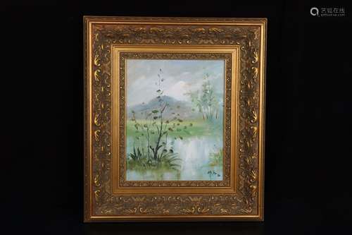 Old Collection:Oil Painting of Landscape  by Wu Zuoren