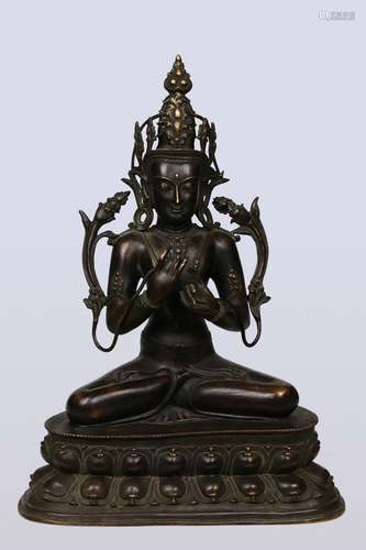 A Copper Alloy  Buddha Statue  in the Seventeenth  Century