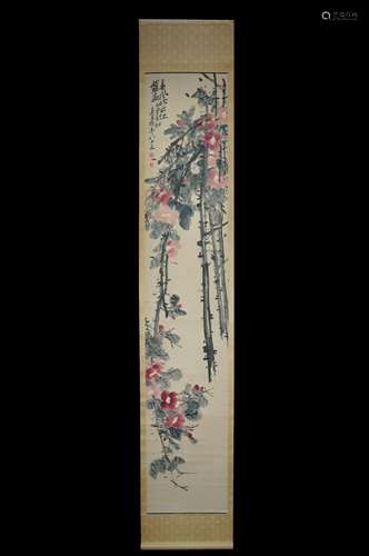 The Spring Winds Redden Flowers   by Wu Changshuo