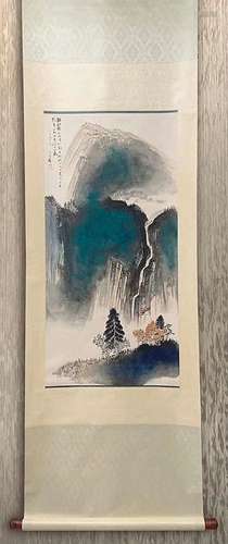 a chinese ink painting by zhang daqian