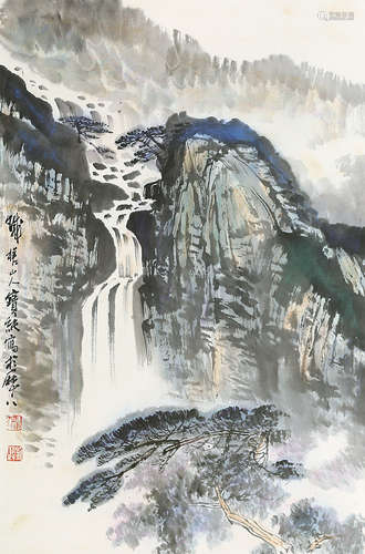 b.1932 刘宝纯 山水 立轴 纸本