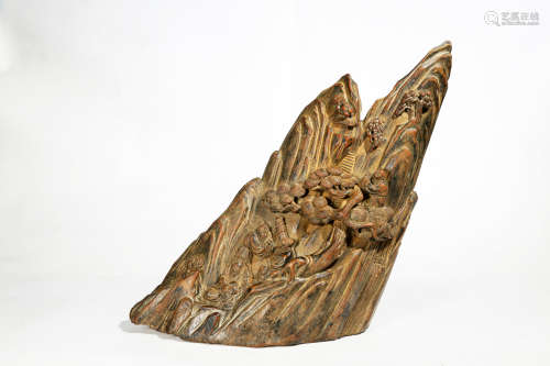 Chinese Agarwood Carved Ornament