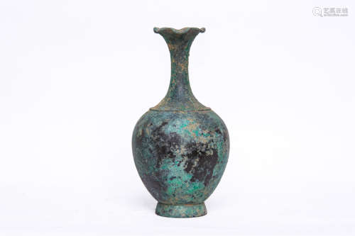 Chinese Early China Period Bronze Bottle