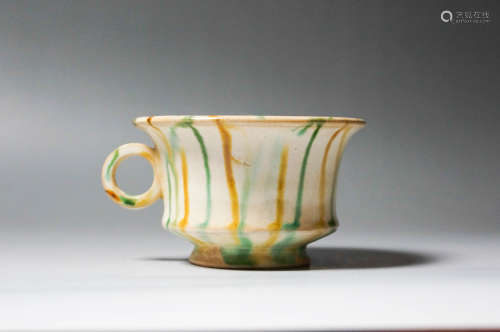 Chinese Tang Sancai Porcelain Cup