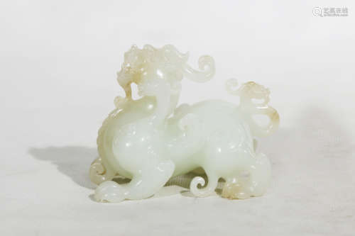 Chinese Hetian Jade Carving Dragon