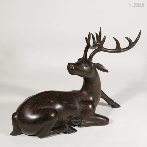 ANCIENT CHINESE,LACQUER WARE DEER