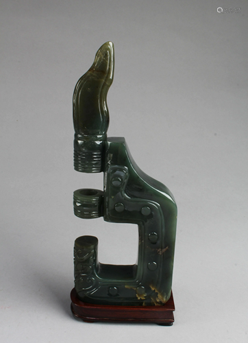 Chinese Spinach Jade Ornament