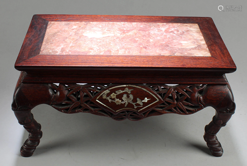 Chinese Hardwood Rectangular shaped Stand